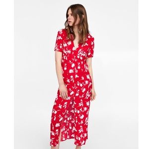 Zara Long Floral Dress